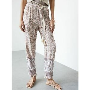 Anthropologie Tasseled Tapered Pants Size S